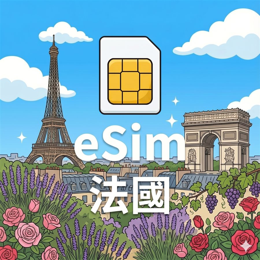 法國 eSIM 1G/7Days